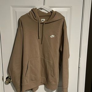 Men’s XXL Khaki Nike Sportswear Club Fleece Pullover Hoodie